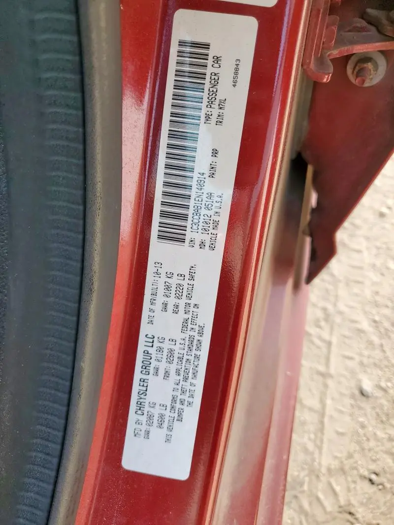 2014 CHRYSLER 200 LX  