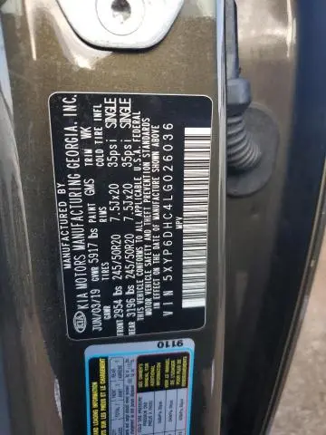 2020 KIA TELLURIDE S  