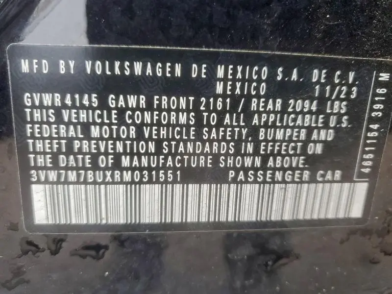 2024 VOLKSWAGEN JETTA SE  