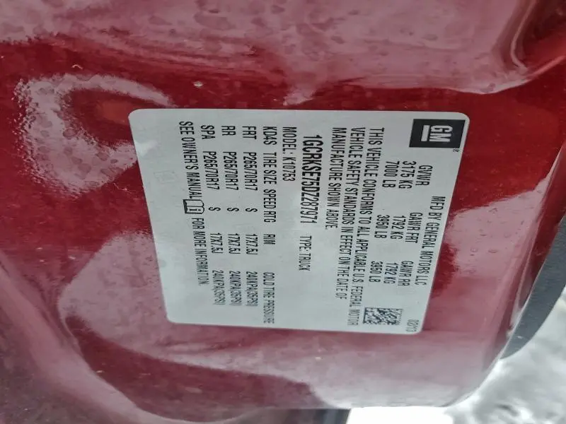 2013 CHEVROLET SILVERADO K1500 LT  