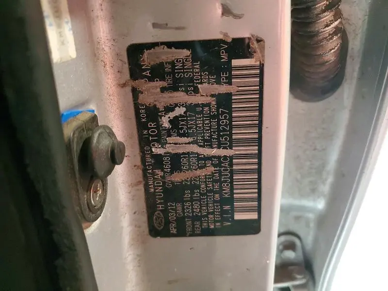 2012 HYUNDAI TUCSON GLS  