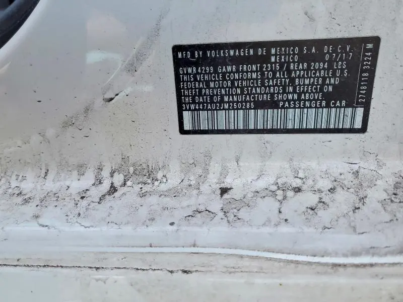 2018 VOLKSWAGEN GTI S  