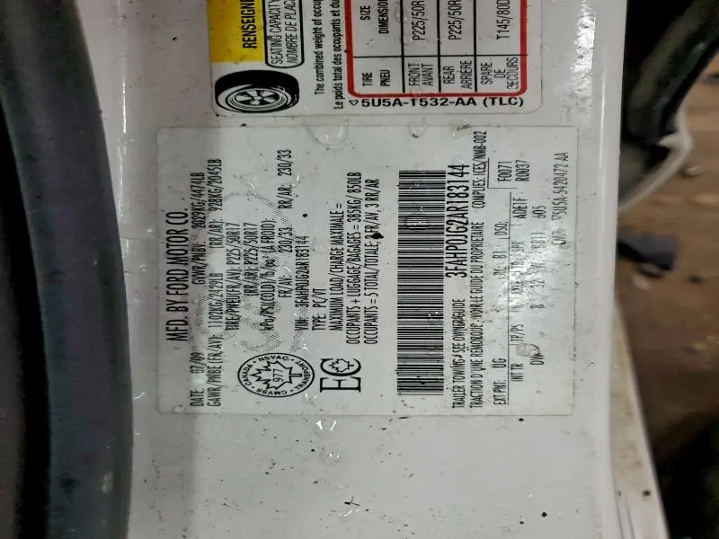 2010 FORD FUSION SEL  