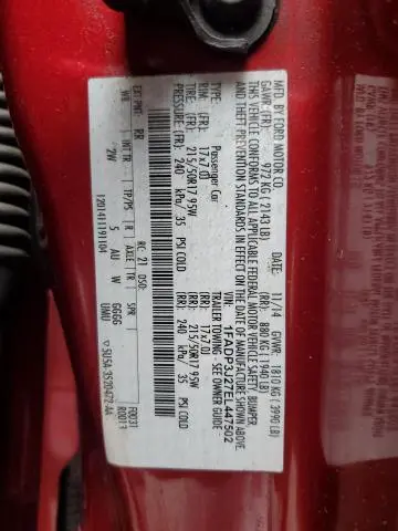 2014 FORD FOCUS TITANIUM  