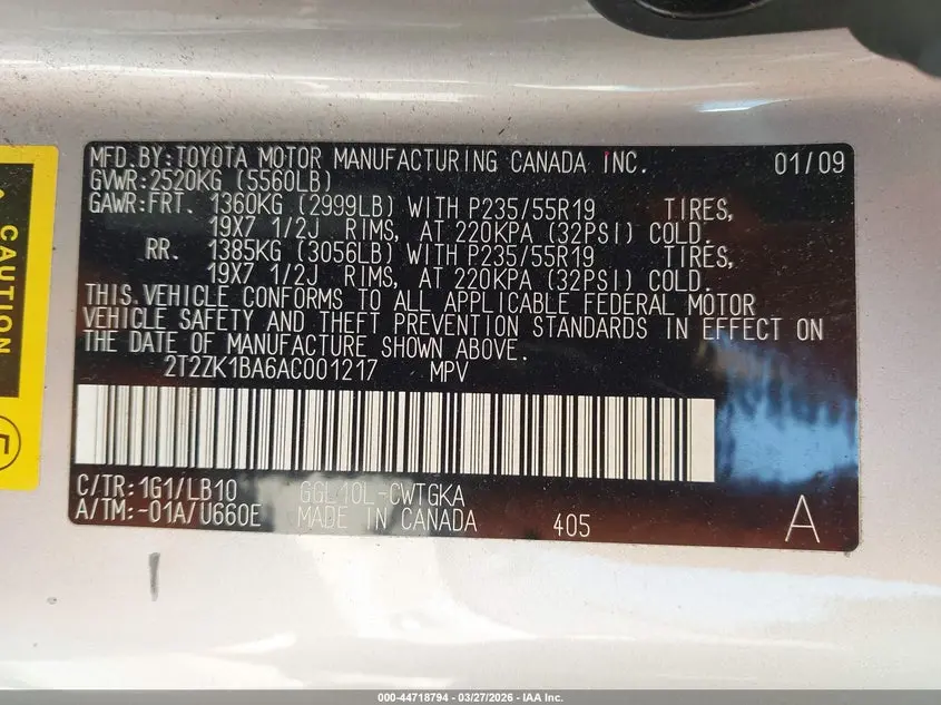 2010 LEXUS RX 350  