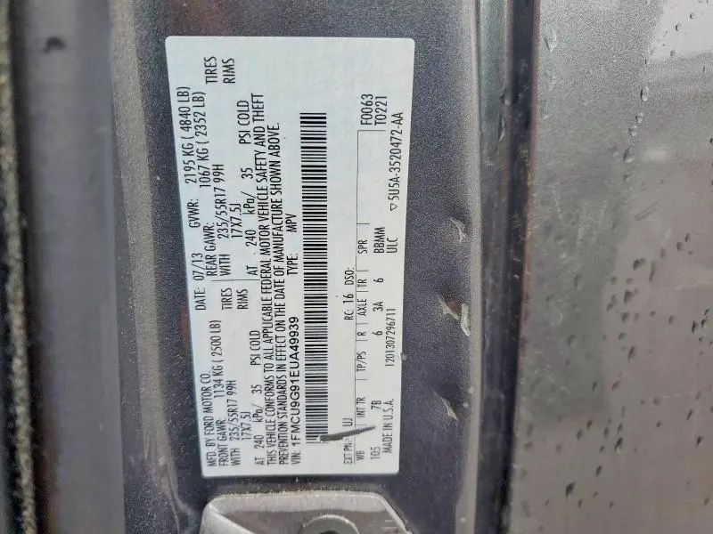 2014 FORD ESCAPE SE  