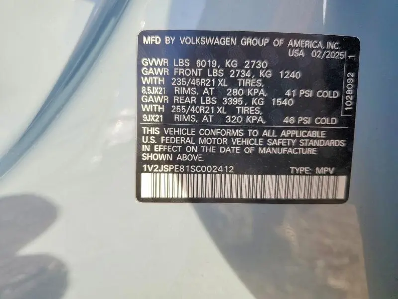 2025 VOLKSWAGEN ID.4 PRO S PLUS  