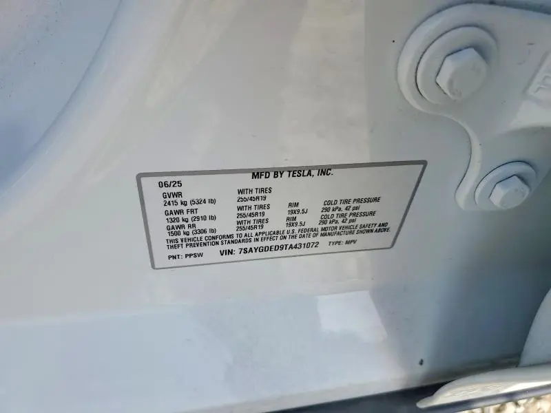 2026 TESLA MODEL Y   