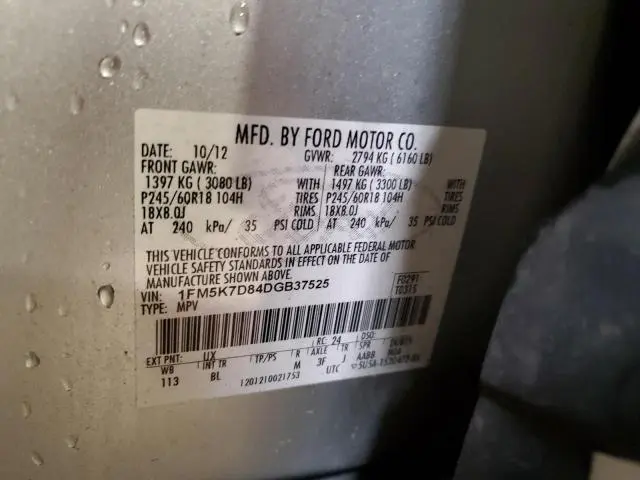 2013 FORD EXPLORER XLT  