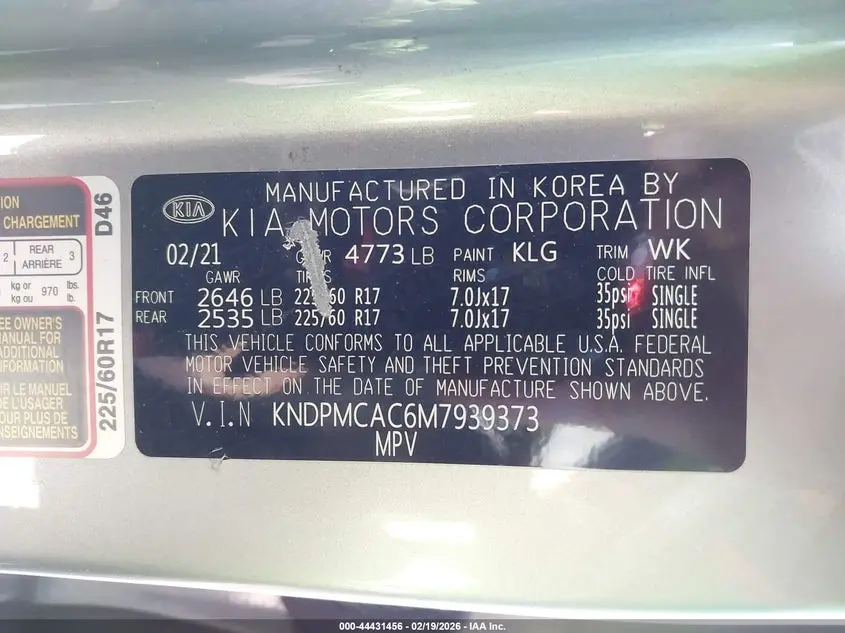 2021 KIA SPORTAGE LX