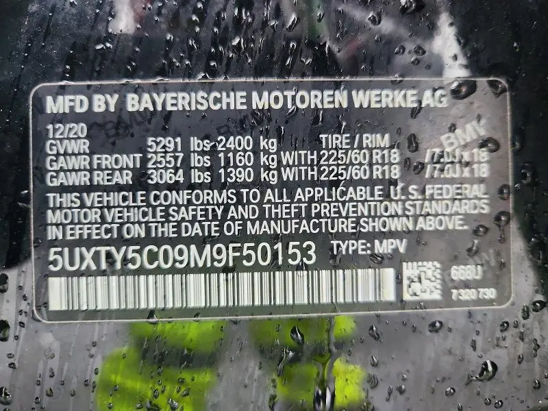 2021 BMW X3 XDRIVE30I  