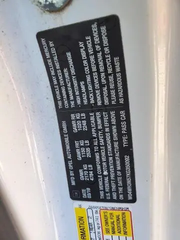 2019 BUICK CASCADA PREMIUM  