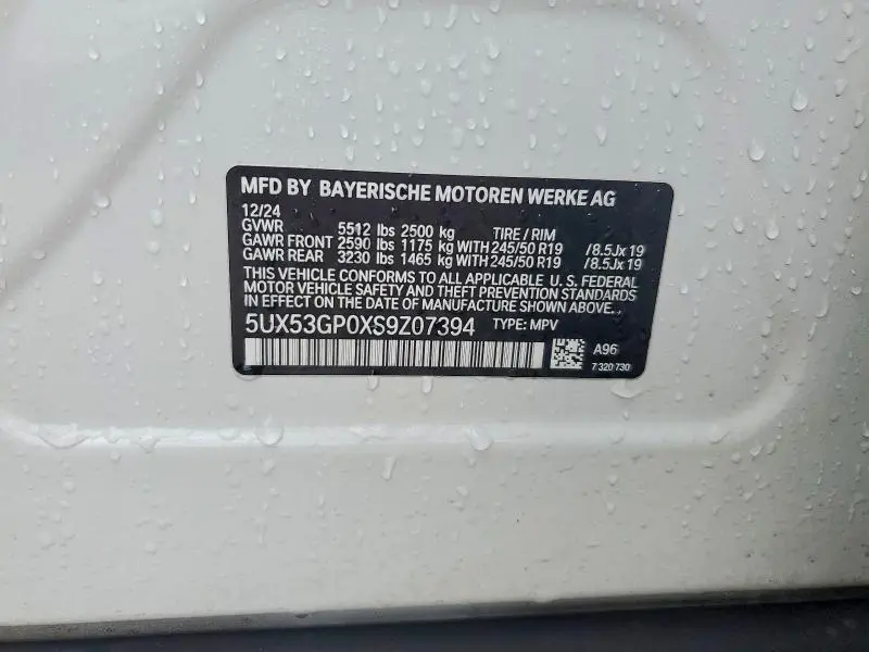 2025 BMW X3 30 XDRIVE  