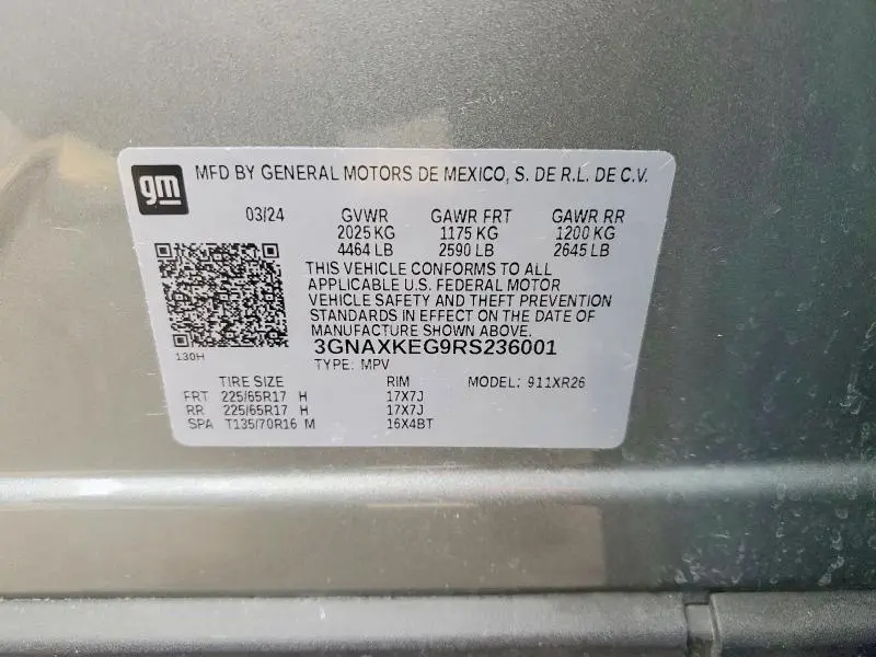 2024 CHEVROLET EQUINOX LT  