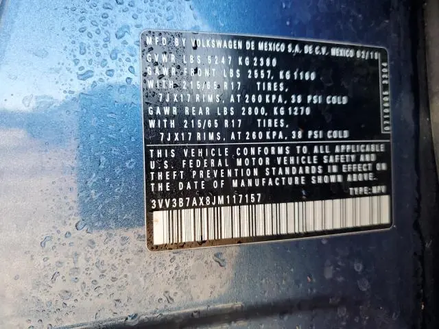 2018 VOLKSWAGEN TIGUAN SE  