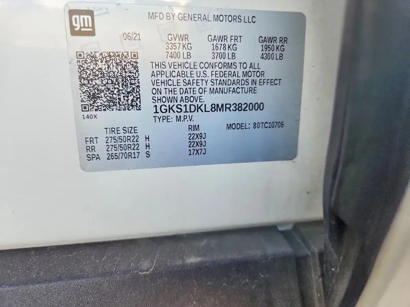 2021 GMC YUKON DENALI  