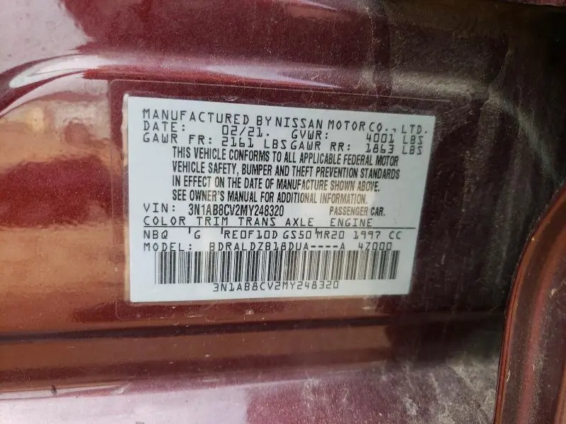 2021 NISSAN SENTRA SV  