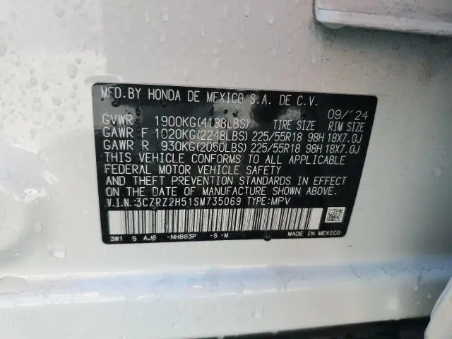 2025 HONDA HR-V SPORT  