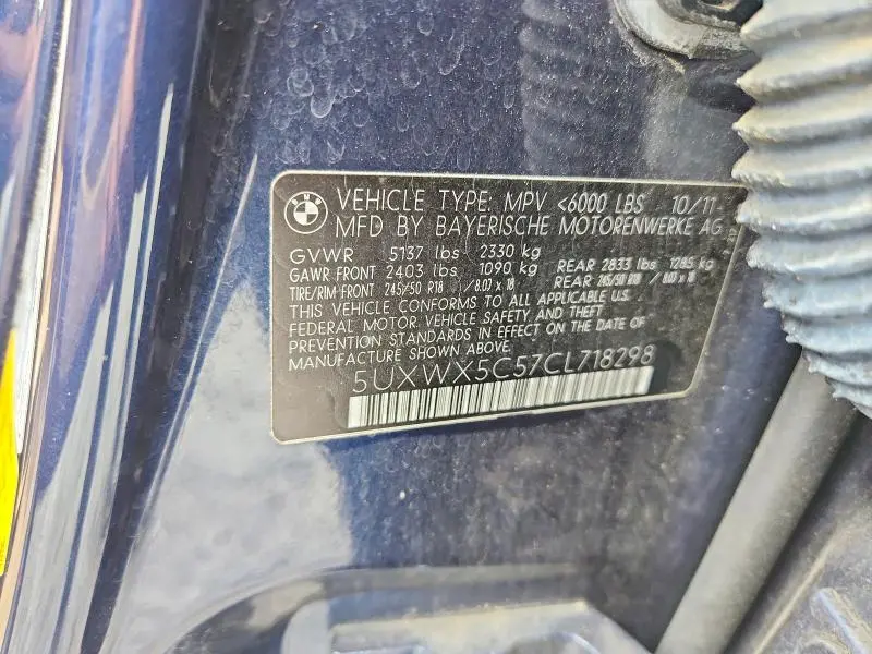 2012 BMW X3 XDRIVE28I  