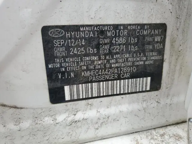 2015 HYUNDAI SONATA HYBRID  