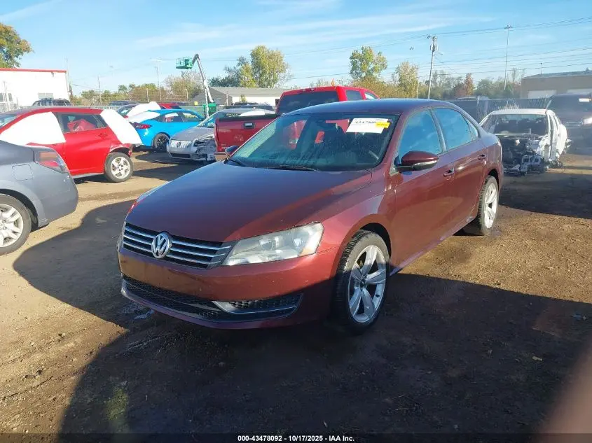 2012 VOLKSWAGEN PASSAT 2.5L S