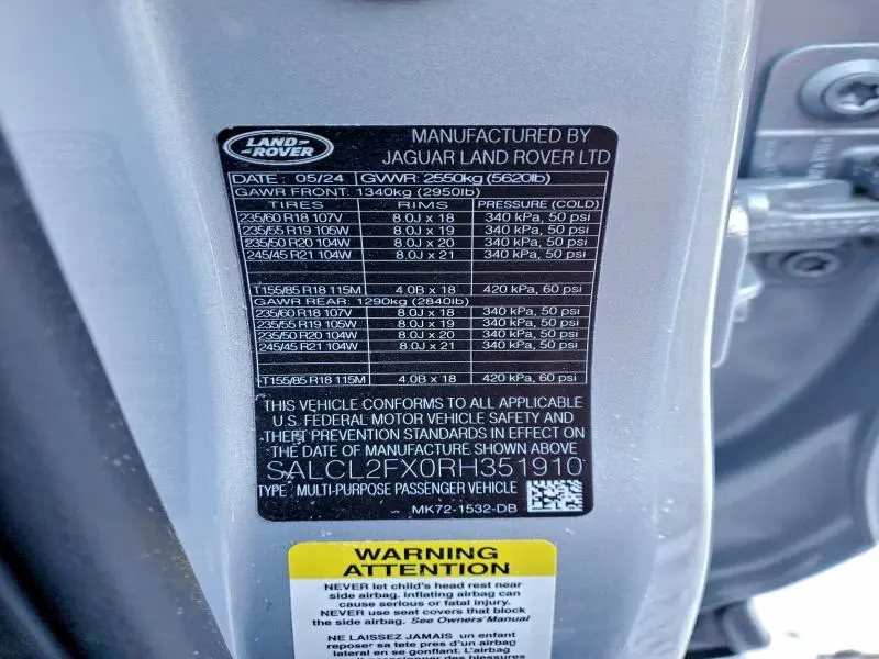 2024 LAND ROVER DISCOVERY SPORT DYNAMIC SE  