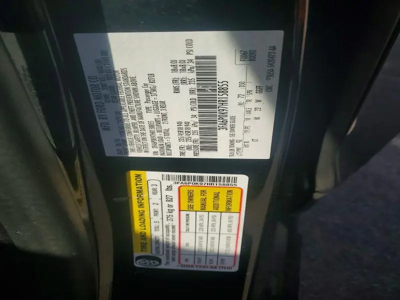 2017 FORD FUSION TITANIUM  