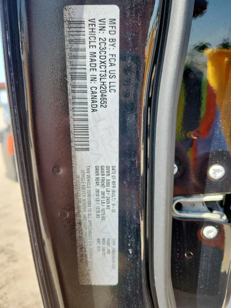 2020 DODGE CHARGER R/T  