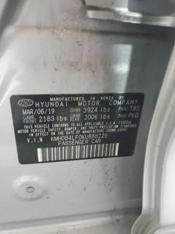 2019 HYUNDAI ELANTRA SEL  