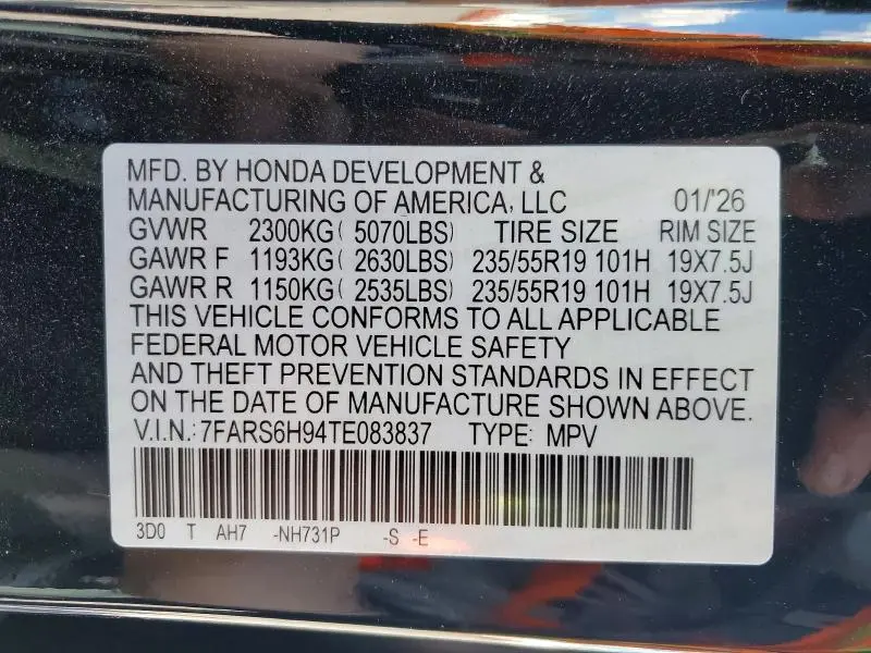 2026 HONDA CR-V SPORT TOURING  