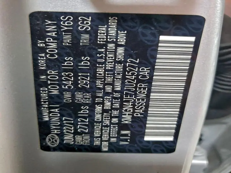 2018 GENESIS G80 BASE  