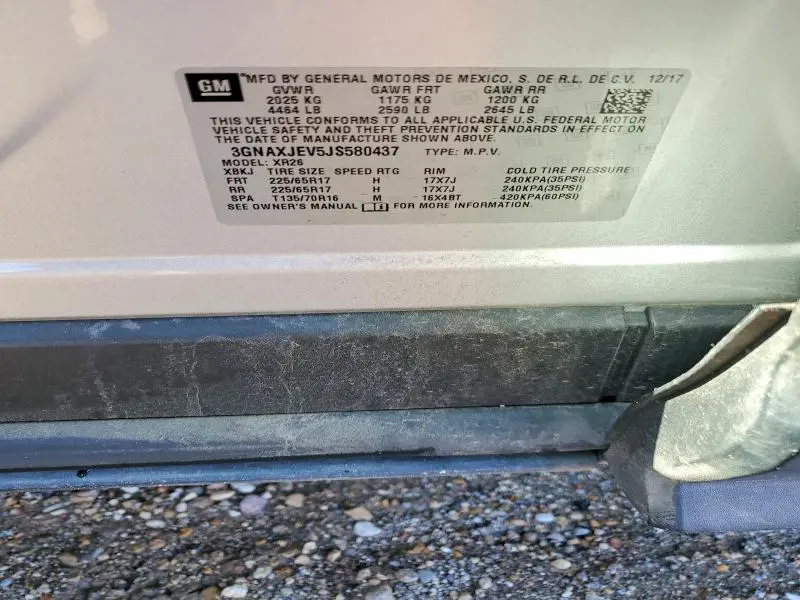 2018 CHEVROLET EQUINOX LT  