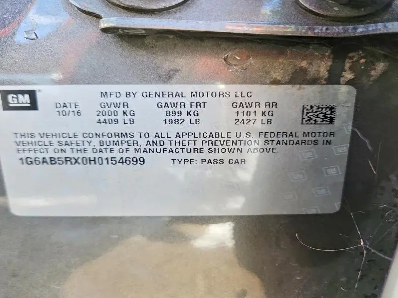 2017 CADILLAC ATS LUXURY  