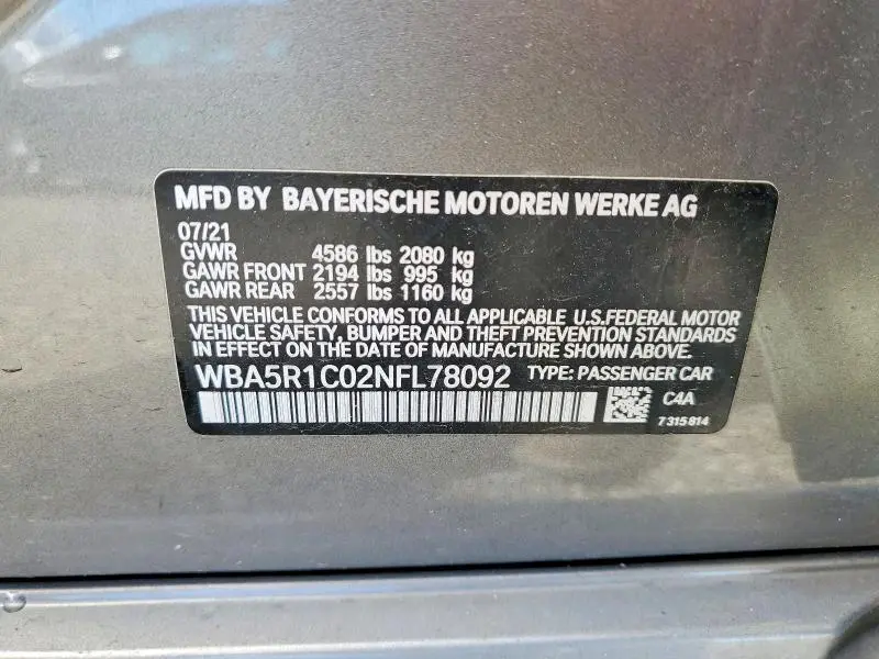 2022 BMW 330I   