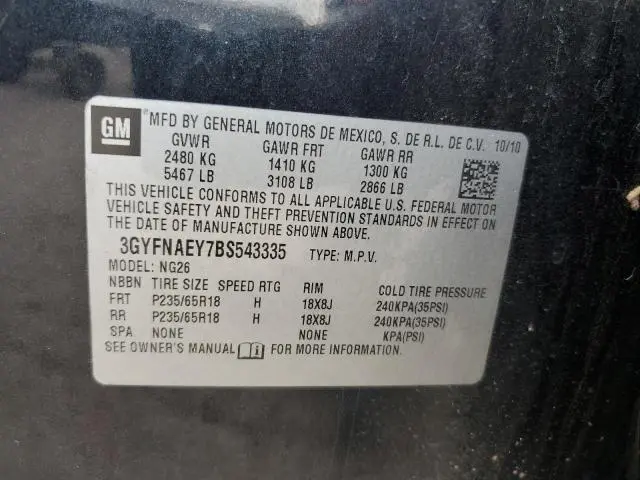 2011 CADILLAC SRX LUXURY COLLECTION  