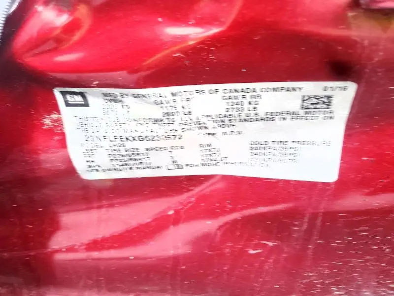 2016 CHEVROLET EQUINOX LT  