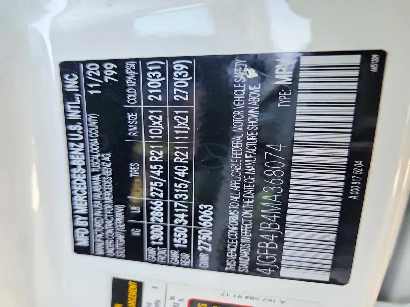 2021 MERCEDES-BENZ GLE 350  