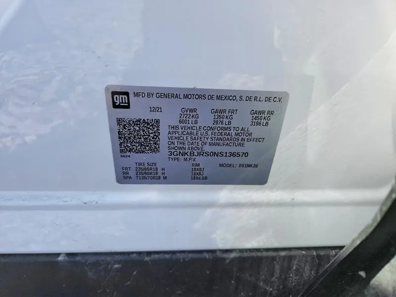 2022 CHEVROLET BLAZER 3LT  