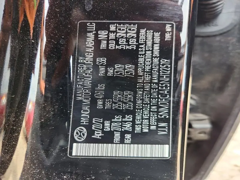 2022 HYUNDAI TUCSON SEL  