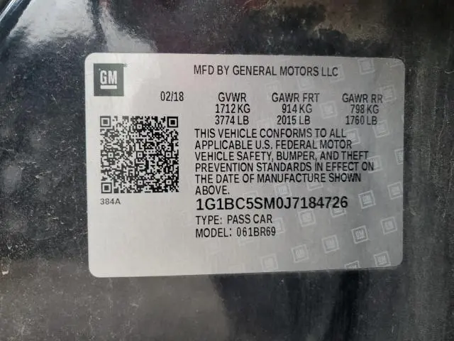 2018 CHEVROLET CRUZE LS