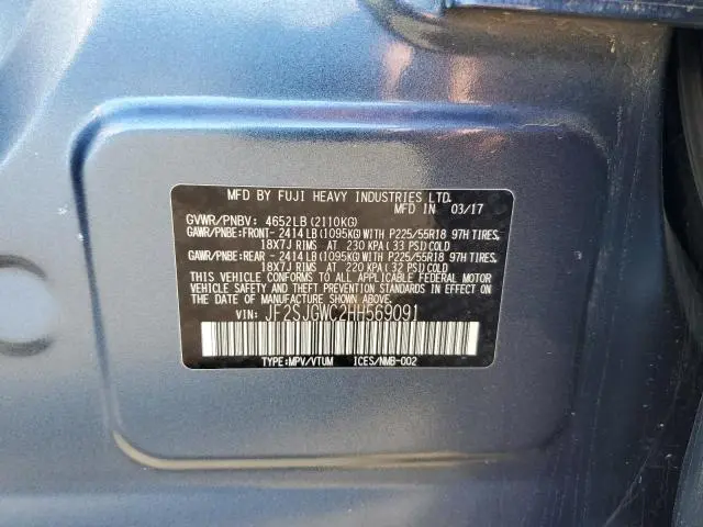 2017 SUBARU FORESTER 2.0XT TOURING  