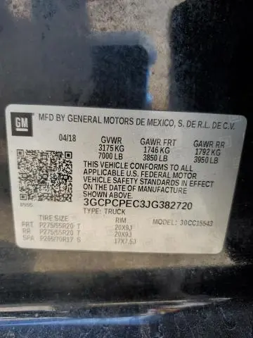 2018 CHEVROLET SILVERADO C1500 CUSTOM  