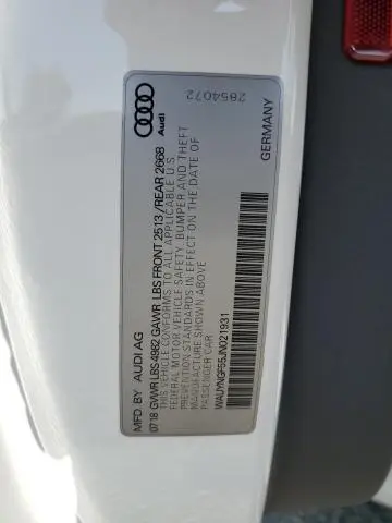 2018 AUDI A5 PREMIUM PLUS  