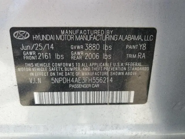 2015 HYUNDAI ELANTRA SE  