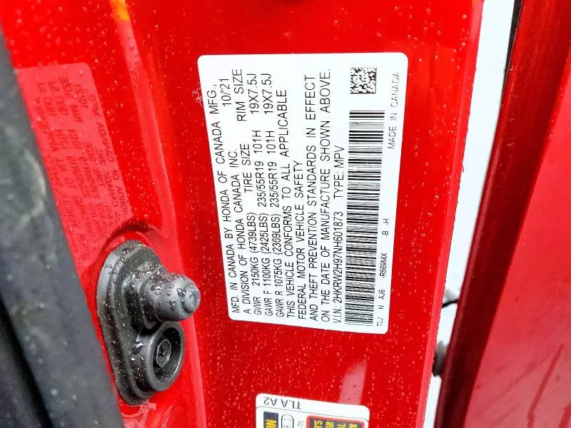 2022 HONDA CR-V TOURING  