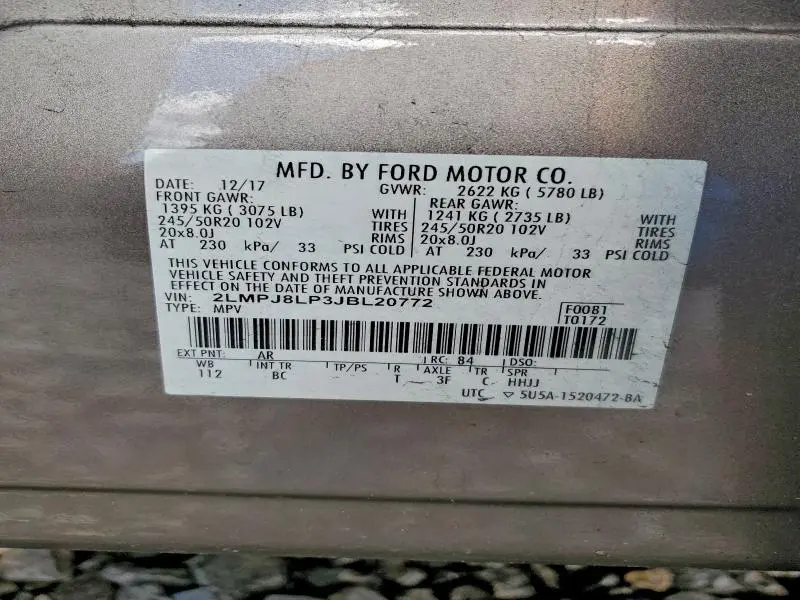 2018 LINCOLN MKX RESERVE  