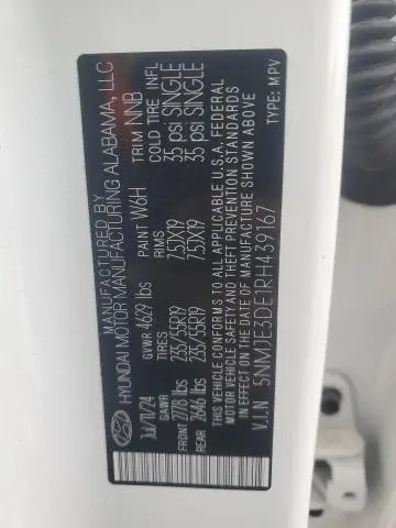 2024 HYUNDAI TUCSON LIMITED  