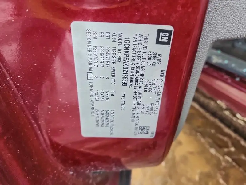 2013 CHEVROLET SILVERADO K1500  