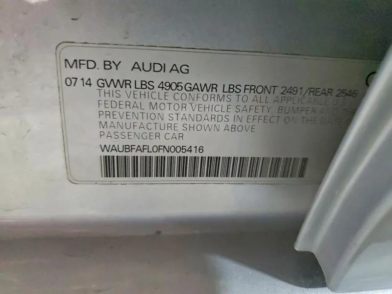 2015 AUDI A4 PREMIUM  