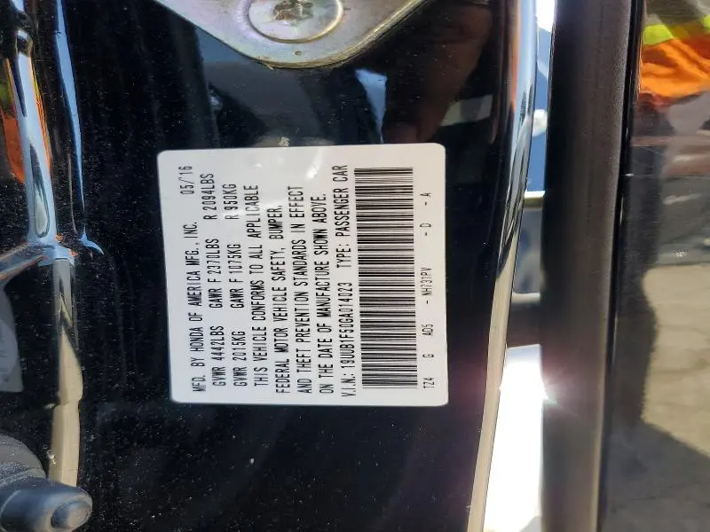 2016 ACURA TLX TECH  